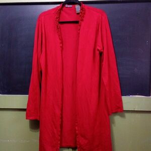 DLG Bold Red Cardigan